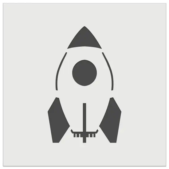 Rocket Space Ship Wall Cookie DIY Craft Reusable Stencil {7}