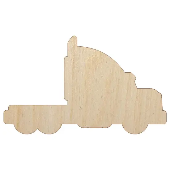 Big Rig Mac Semi Truck Unfinished Wood Shape Piece Cutout for DIY Craft Projects {7}