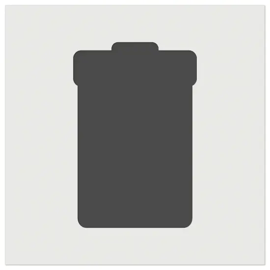 Garbage Trash Can Solid Wall Cookie DIY Craft Reusable Stencil {7}