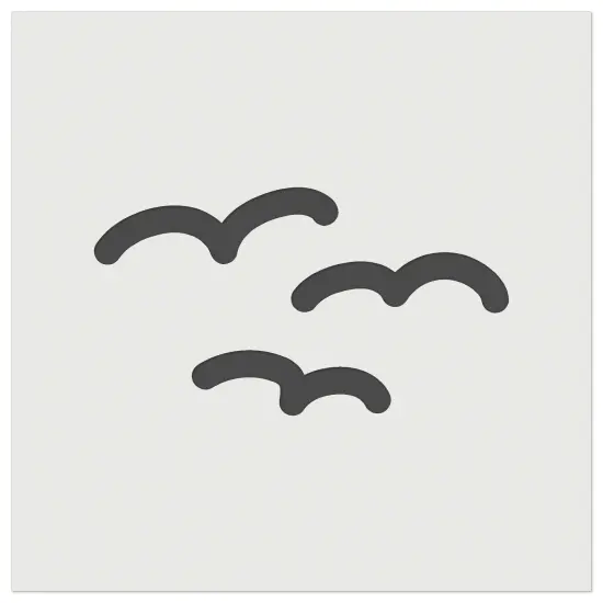 Simple Seagulls Birds Wall Cookie DIY Craft Reusable Stencil {2}