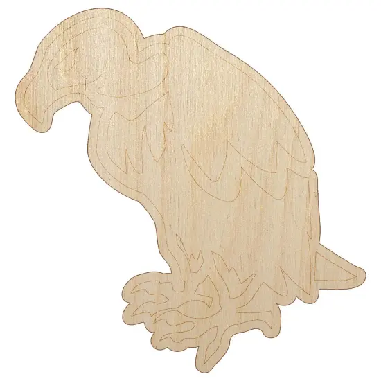 Condor Vulture Bird Unfinished Wood Shape Piece Cutout for DIY Craft Projects {7}