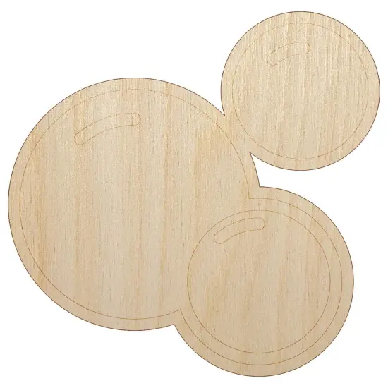 Soap Bubbles Unfinished Wood Shape Piece Cutout for DIY Craft Projects {7}