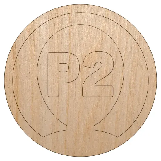 Player Two Person Indicator Gaming Icon Unfinished Wood Shape Piece Cutout for DIY Craft Projects {7}