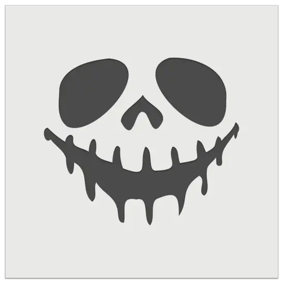 Spooky Skeleton Smile Face Halloween Wall Cookie DIY Craft Reusable Stencil {2}