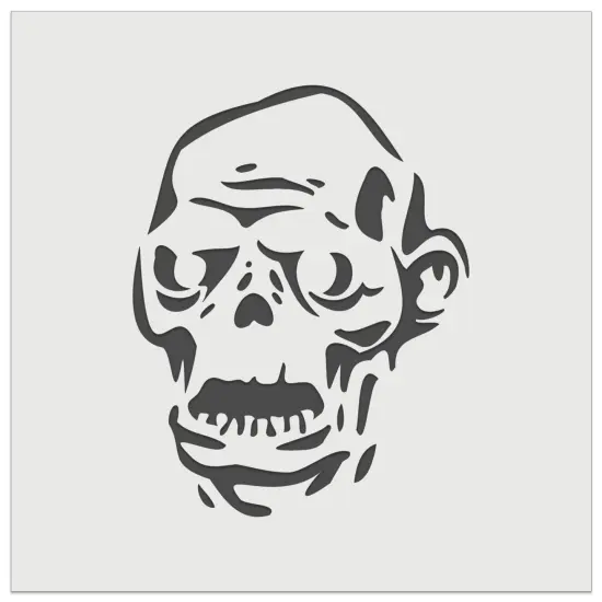 Spooky Zombie Head Halloween Monster Wall Cookie DIY Craft Reusable Stencil {7}