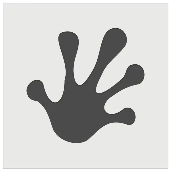 Frog Toes Footprint Wall Cookie DIY Craft Reusable Stencil {2}