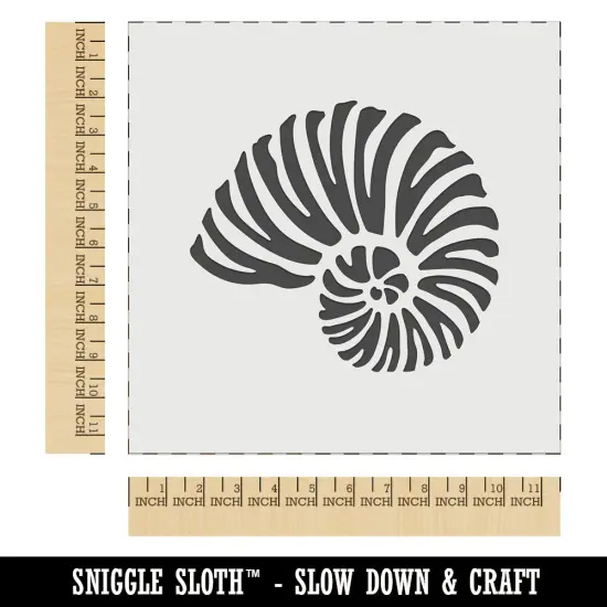 Nautilus Beach Sea Shell Wall Cookie DIY Craft Reusable Stencil {1}