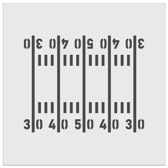 Football Field Yardlines Wall Cookie DIY Craft Reusable Stencil {2}