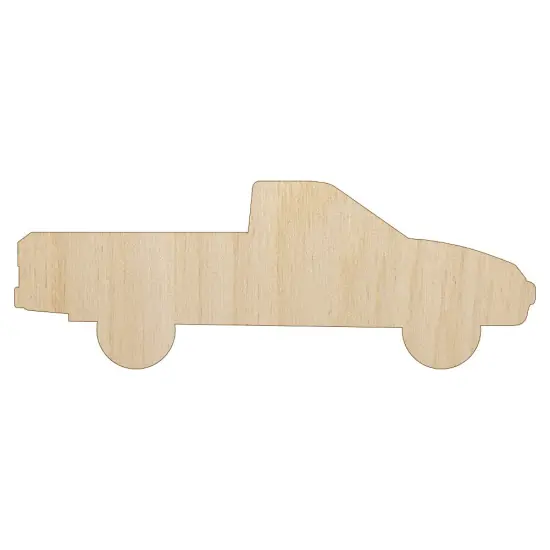 Pickup Truck Solid Unfinished Wood Shape Piece Cutout for DIY Craft Projects {1}