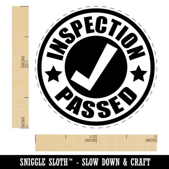 Inspection Passed Self-Inking Rubber Stamp for Stamping Crafting Planners Red {1}