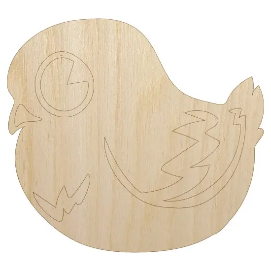 Cute Pigeon Bird Unfinished Wood Shape Piece Cutout for DIY Craft Projects {7}
