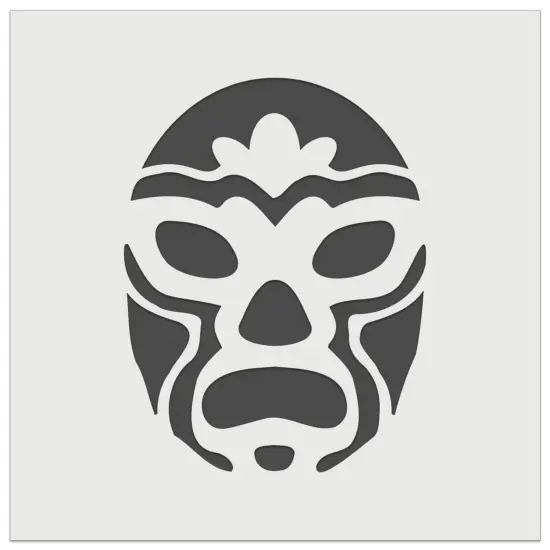 Luchador Mexican Wrestler Mask Lucha Libre Wall Cookie DIY Craft Reusable Stencil {7}