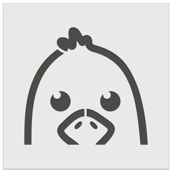 Peeking Bird Seagull Wall Cookie DIY Craft Reusable Stencil {7}