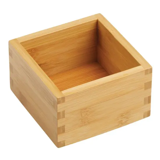 mDesign Bamboo Kitchen Drawer Organizer Trays {3}