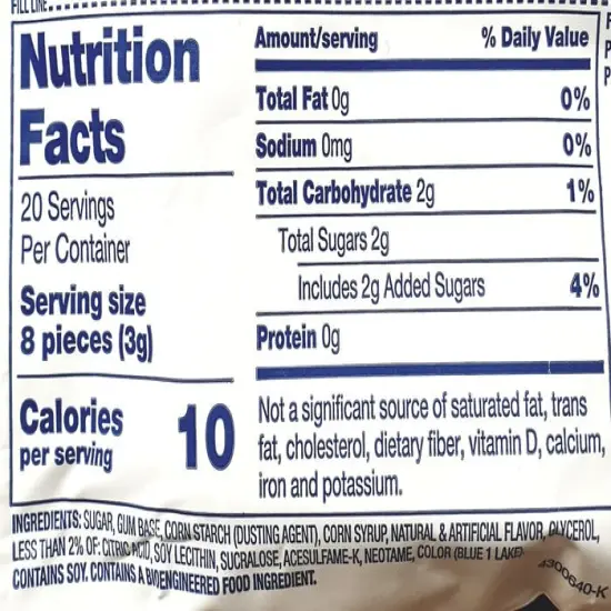 Big Rally Blue Raspberry Bubble Gum - 2.12-oz. (Case of 12) {3}