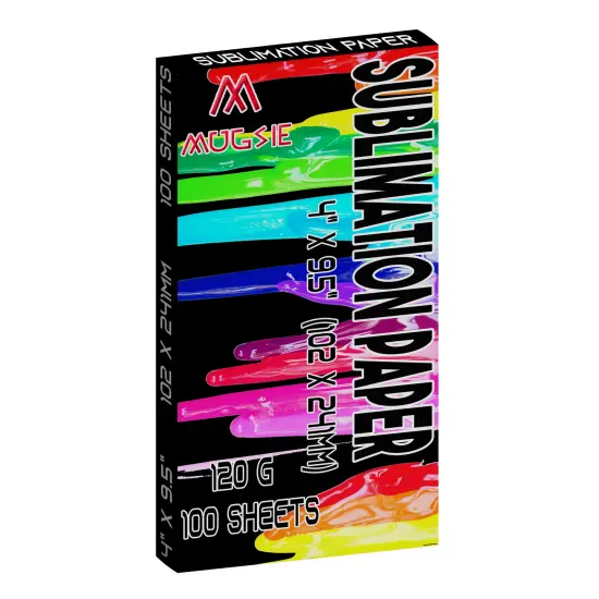 100 Sheets Sublimation Paper for 15oz Mugs 4" x 9.5" for 15 oz mugs For Any Inkjet Printer with Sublimation Ink {2}