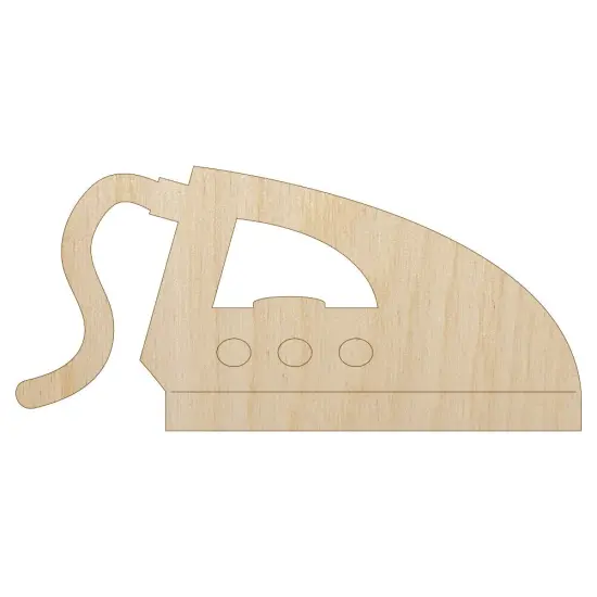 Ironing Icon Unfinished Wood Shape Piece Cutout for DIY Craft Projects {7}