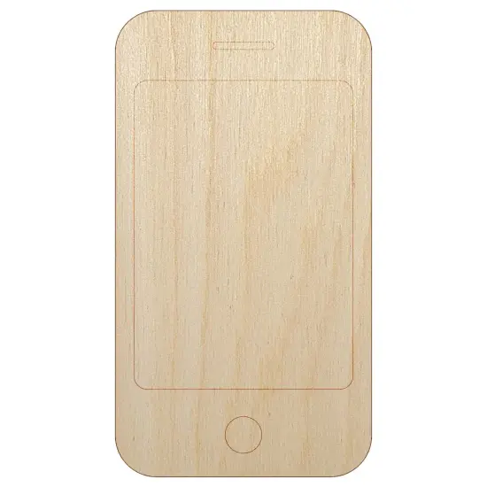 Mobile Tablet Phone Unfinished Wood Shape Piece Cutout for DIY Craft Projects {7}