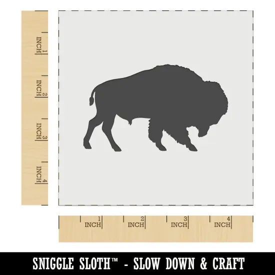 American Buffalo Bison Solid Wall Cookie DIY Craft Reusable Stencil {7}