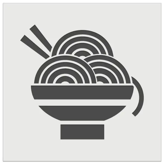 Delicious Ramen Noodles with Chopsticks Wall Cookie DIY Craft Reusable Stencil {7}