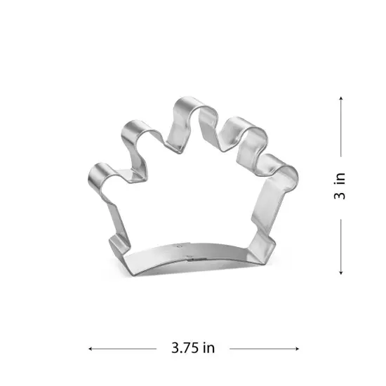 CookieCutter.Com Crown Cookie Cutter 3.75 Inch –Tin Plated Steel Cookie Cutters – Made In The USA {2}