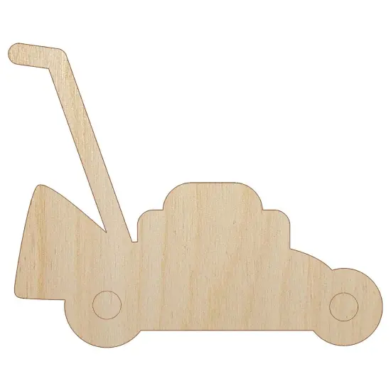 Lawn Mower Unfinished Wood Shape Piece Cutout for DIY Craft Projects {7}