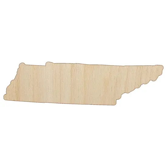 Tennessee State Silhouette Unfinished Wood Shape Piece Cutout for DIY Craft Projects {2}