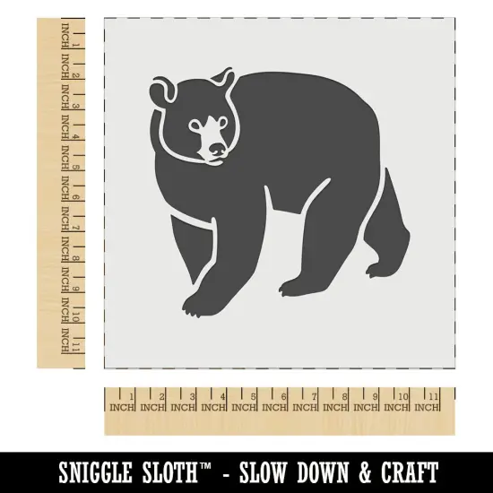 Black Bear Wall Cookie DIY Craft Reusable Stencil {1}