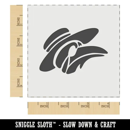 Plague Doctor Crow Raven Mask with Hat Wall Cookie DIY Craft Reusable Stencil {7}