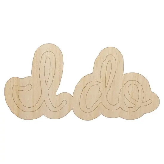 I Do Wedding Fun Text Unfinished Wood Shape Piece Cutout for DIY Craft Projects {1}