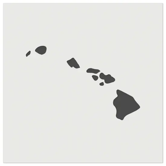 Hawaii State Silhouette Wall Cookie DIY Craft Reusable Stencil {7}
