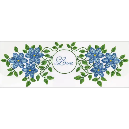 Tobin Stamped For Embroidery Pillowcase Pair 20"X30"-Love {2}