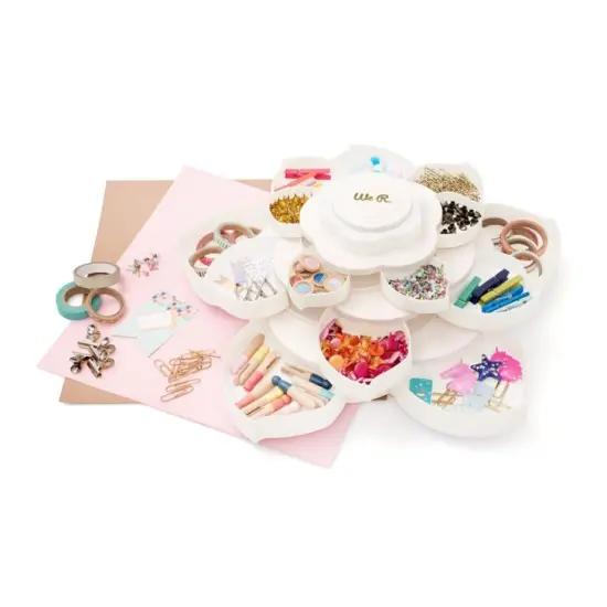 STORAGE - We R Memory Keepers - BLOOM Embellishment Storage WHITE 660492 {5}