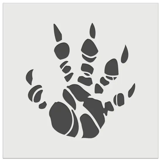 Dragon Claw Footprint Talon Wall Cookie DIY Craft Reusable Stencil {2}