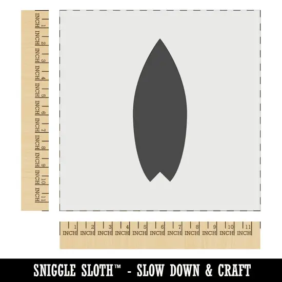 Surfboard Solid Wall Cookie DIY Craft Reusable Stencil {1}
