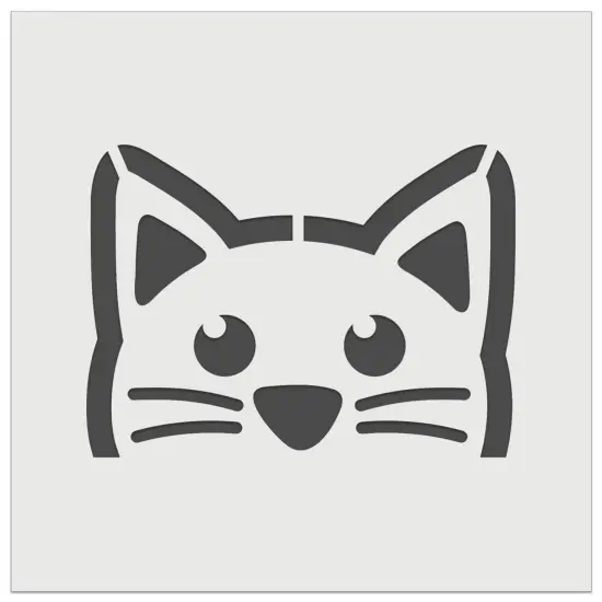 Peeking Cat Wall Cookie DIY Craft Reusable Stencil {7}