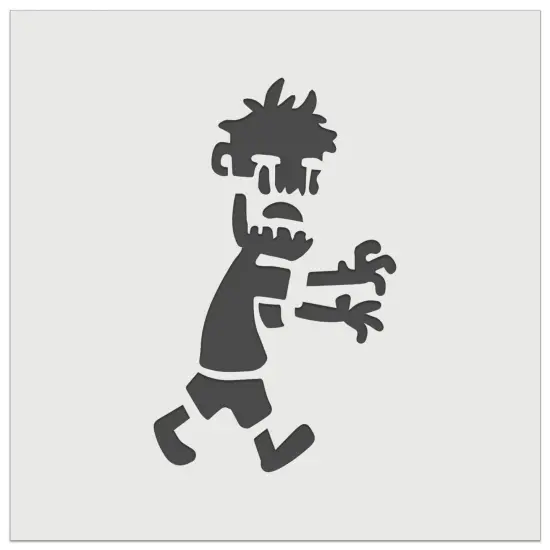 Cute Zombie Monster Undead Walking Halloween Wall Cookie DIY Craft Reusable Stencil {7}