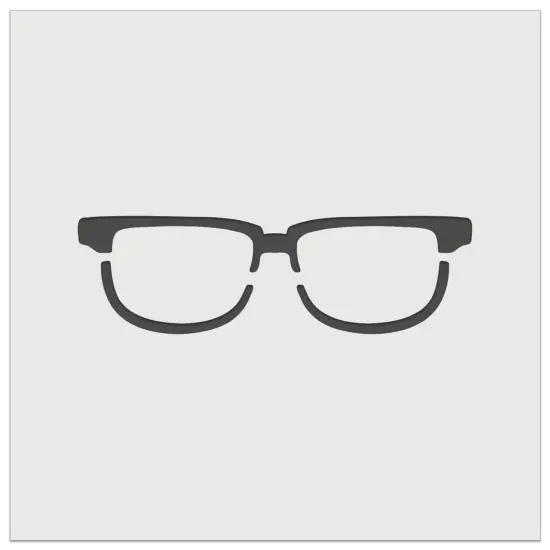 Horn Rimmed Eye Glasses Spectacles Lenses Goggles Wall Cookie DIY Craft Reusable Stencil {7}