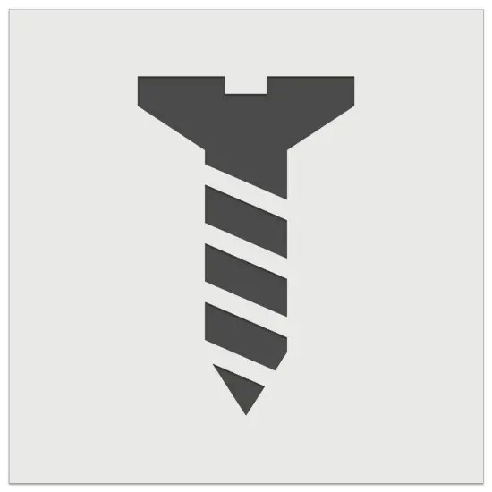 Flat Head Screw Wall Cookie DIY Craft Reusable Stencil {2}