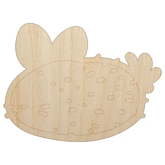 Kawaii Sea Bunny Slug Unfinished Wood Shape Piece Cutout for DIY Craft Projects {7}