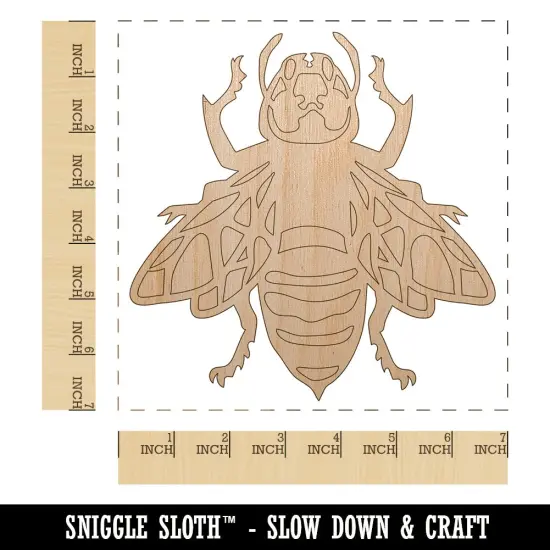 Asian Giant Murder Hornet Wasp Unfinished Wood Shape Piece Cutout for DIY Craft Projects {1}