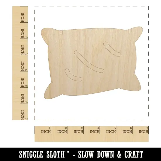 Pillow Sleep Doodle Unfinished Wood Shape Piece Cutout for DIY Craft Projects {1}