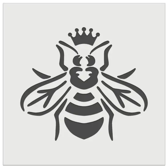 Queen Bee with Crown Honey Hive Wall Cookie DIY Craft Reusable Stencil {2}