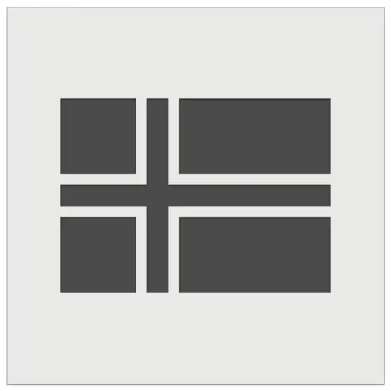 Iceland Flag Wall Cookie DIY Craft Reusable Stencil {7}