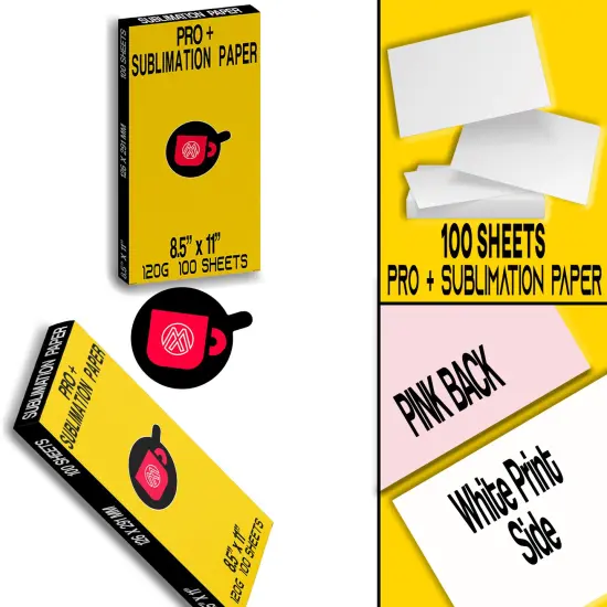 100 Sheets Sublimation Paper 8.5" x 11" For Any Inkjet Printer with Sublimation Ink {3}