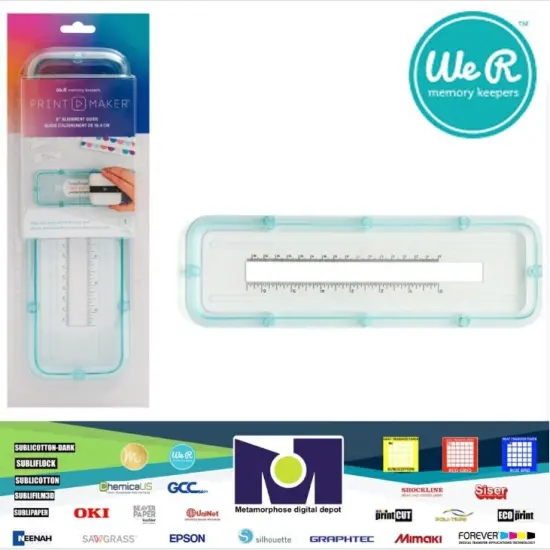 American Crafts We R Memory Keepers PRINTMAKER ALIGNMENT GUIDE 6" 60000092 {1}