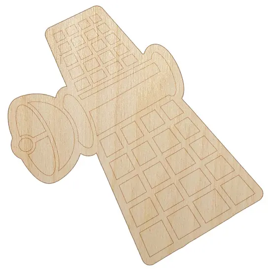 Artificial Satellite Orbiting Space Unfinished Wood Shape Piece Cutout for DIY Craft Projects {7}