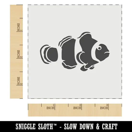 Clownfish Clown Fish Wall Cookie DIY Craft Reusable Stencil {6}
