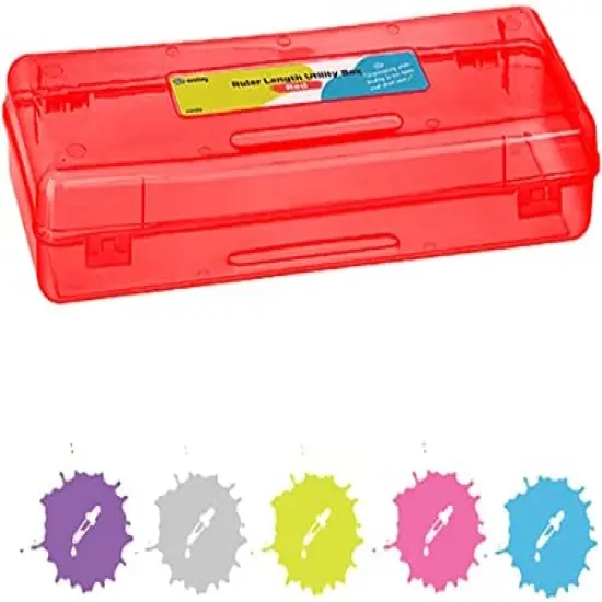 Enday Multipurpose Ruler Length Utility Box Pink {5}