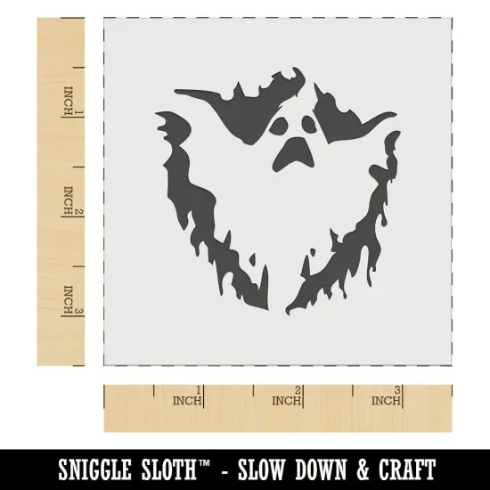 Spooky Ghost Creepy Halloween Spirit Wall Cookie DIY Craft Reusable Stencil {6}